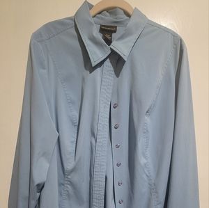Blue button down dress shirt